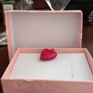 Red heart pendant